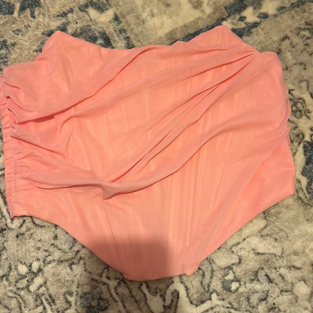 Pink corset top